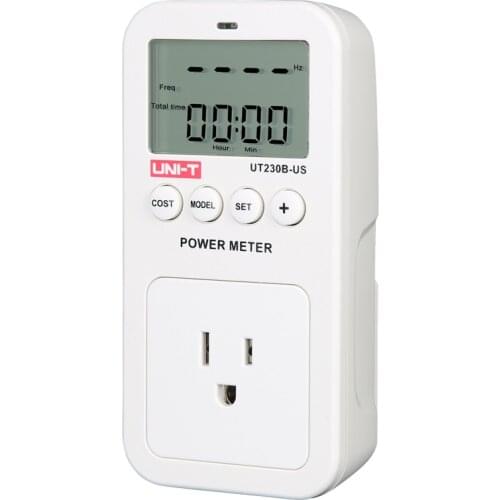 UNI-T Power Consumption Meter Socket US Plug 100V-150V Energy Digital Voltage Watt Meter AC Current Electricity Analyzer Monitor