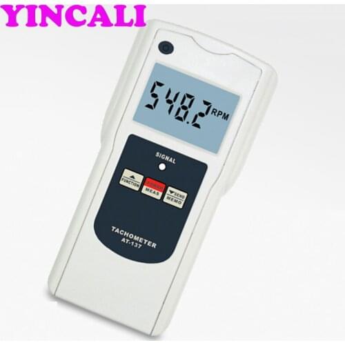 Multifunction Tachometer AT-137P High Accuracy Intelligent Tachometer RPM Meter Wide Measuring Range Laser 2.5-99999r/min