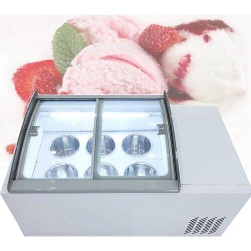 Small Ice Cream Display Cabinet Commercial Desktop Hard Ice Cream Freezers For Sale