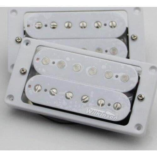 NEW Wilkinson White Humbucker Pickup Set WHH(N+B) WVSM Guitar Pickup