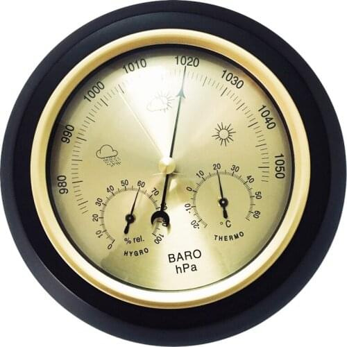 UAN 7.2inch 180mm Standing and Wall Hanging Barometer Hygrometer Therometer Temperature Tester Tool