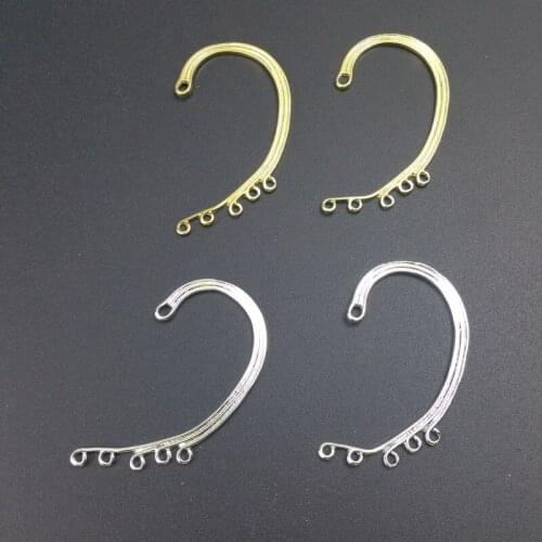 4pcs/lot 30x52mm Porous earrings connection hanging head jewelry accessories ear accessories jewelry materials