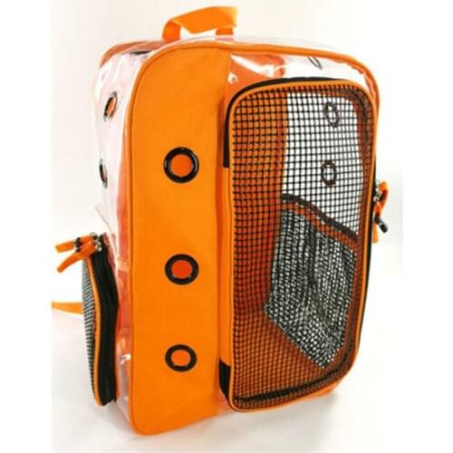 Pet Clear Puppy Dog Backpack Carrier Breathable Foldable Backpacks for Outdoor Walking 20CA