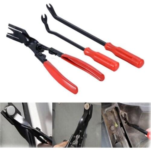 3pcs/Set Car Door Panel Clips Pliers Trim Removal Fastener Puller Repair Tools