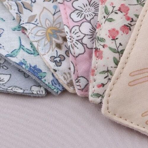 Q9QB Baby Feeding Drool Bib Double Sided Snap Button Saliva Towel Soft Cotton Triangle Burp Cloth for Newborn