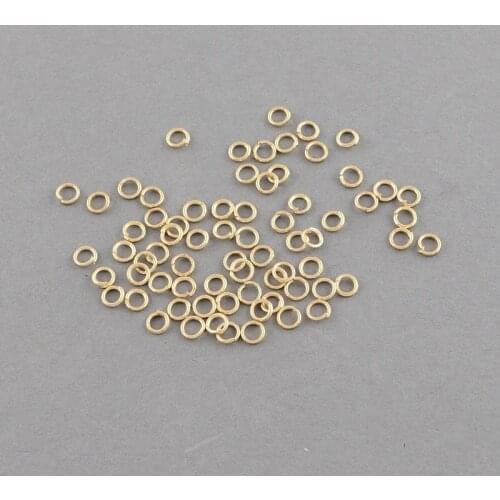 500g Close but Unsoldered Iron Jump Rings Light Gold Plated For DIY Jewelry Findings Making Accessories Wholesale Supplies