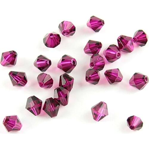 AB Color Bicone Glass Beads 1440pcs 8mm Fuchsia/Siam Cristales Spacer Beads for Jewelry