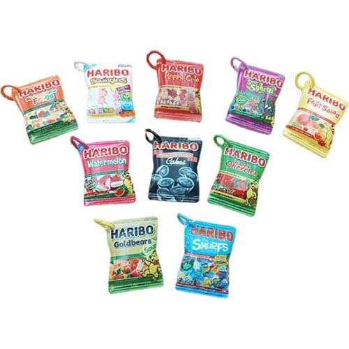 Yamily 10pcs/25*19mm Resin Candy Charm DIY Simulation Cute Sweet Pendants For Decoration Earring Necklace Keychain Bracelet