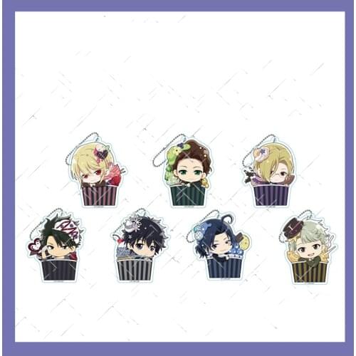 Japan Anime MORIARTY THE PATRIOT William James Moriarty Cartoon Bags Pendant Acrylic Keychain Keyring Cosplay Decor Xmas Gifts