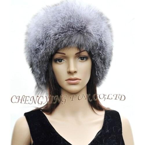CX-C-09 Silver Fox All Fur Zhivago Pill Box Fur Hat ~ NEW ARRIVE ~ DROP SHIPPING