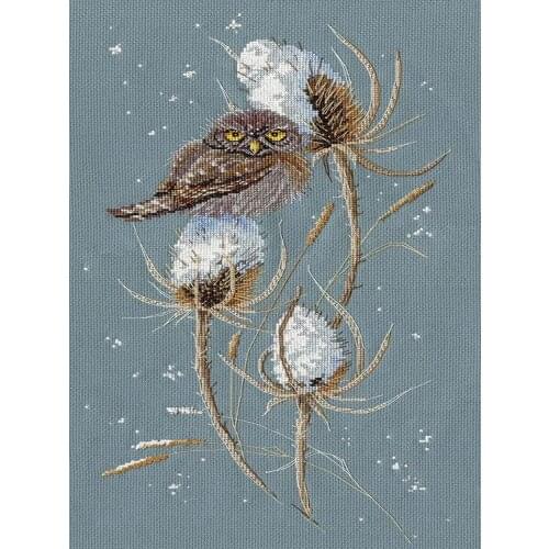 Gold Collection Embroidery the Parrot in the Tree Cross Stitch Bird with 14CT Aida Counted Canvas & Free Shipping for Home Decor