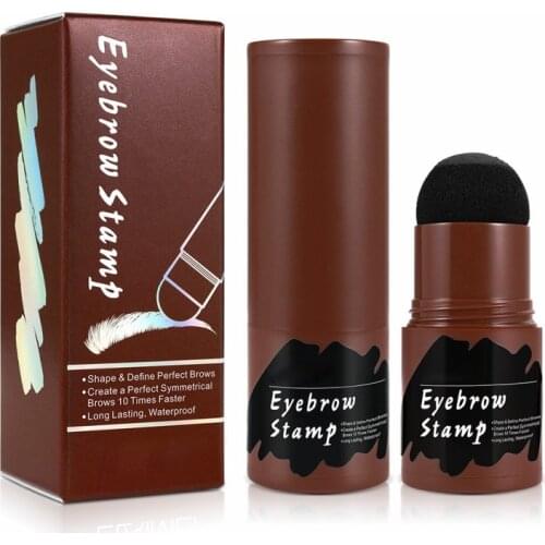 1 Set Eye Brow Stencil Kit Waterproof Eyebrow Stamp Powder Makeup Reusable Eyebrow Stamp Stencil Kit Eyebrow Brow Stamp Kit Gel