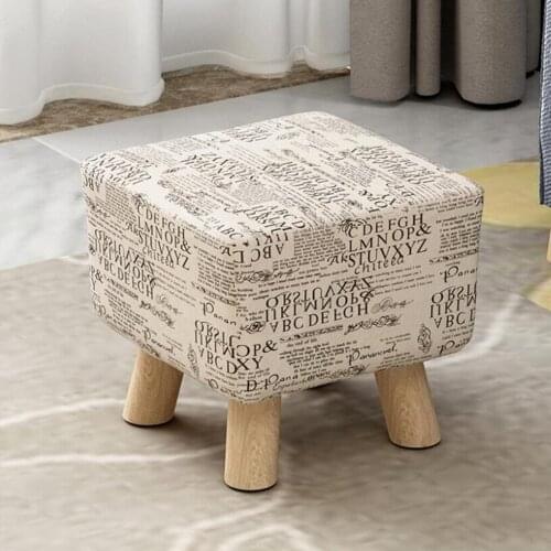 28x28x18cm Cotton Linen Square Stool Seat Replacement Covers Stool Replacement Cover Square Seat Chair Cover Seat Cushion