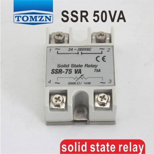 50VA SSR input 470Ko/2W load 24-380V Voltage regulater Single-phase Solid state regaly
