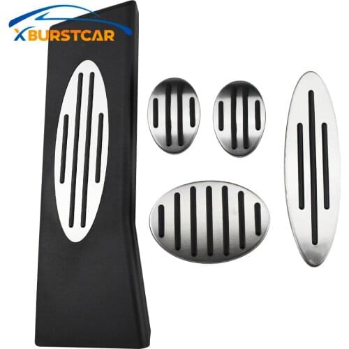 Xburstcar Auto Footrest Gas Brake Clutch Pedal Cover Car Pedals for BMW Mini Cooper JCW S R55 R56 R60 R61 F54 F55 F56 F60
