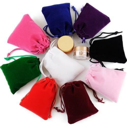 Velvet Bag 10Pcs/Lot Drawstrings Pouches Big size Jewelry Gift Display Packing Bags Flannel Sachet Fabric Bolsa Can Customized