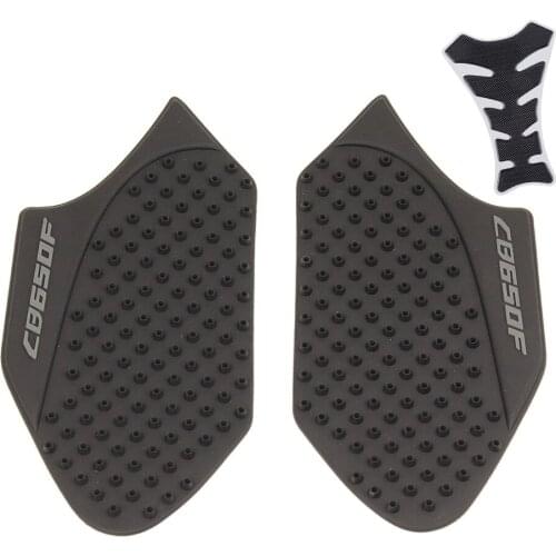 Black Anti slip Tank Pad Side Gas Knee Grip Traction Pads Protector Sticker Decals For Honda CB650F CBR650F 2014-2017 2015 2016