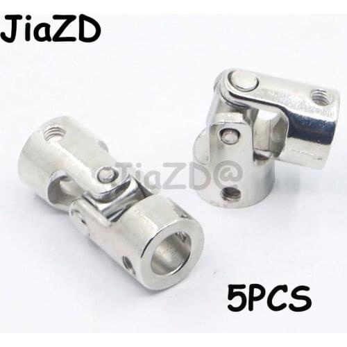 5pcs 2/2.3/3/3.17/4/5/6mm Car Boat Model Metal universal joint couplings Steel Shaft Connector Crossing Shaft To DIY RC Toy