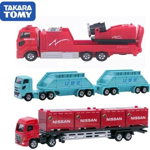 Takara Tomy Tomic Simulation Car Model Hino Profia Extended Truck Container Trailer 144 Collection Ornaments Gifts Boys Toys