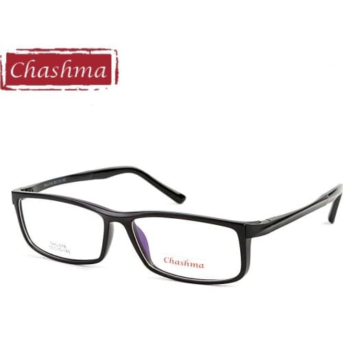 Chashma Brand TR90 Frame Aluminum Magnesium Temple Spring Hinge Fashion Full Frame Eyeglasses Sport Style Glasses Frames Men