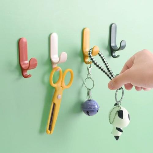 Wall Mounted Plastic Towel Hook For Bathroom Coat Hook Rustproof Hook Hanger For Kitchen Hardware Hook For Keys In The Hallway