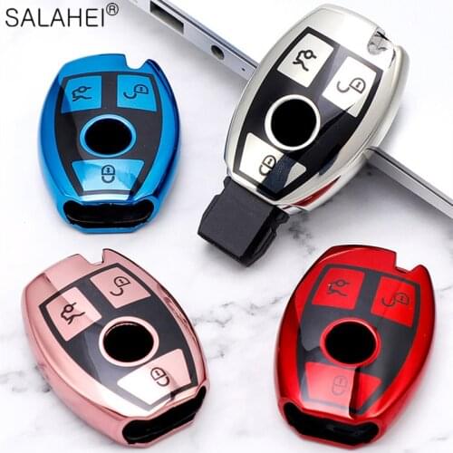 Beautiful New Soft TPU Car Smart Key Case For Mercedes benz CLS CLA GL R SLK AMG A B C S class Auto Full Cover Shell Accessories