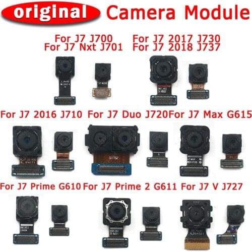 Original Front Rear Back Camera For Samsung Galaxy J7 Prime Duo Nxt Max V 2016 2017 2018 Main Facing Camera Module Spare Parts