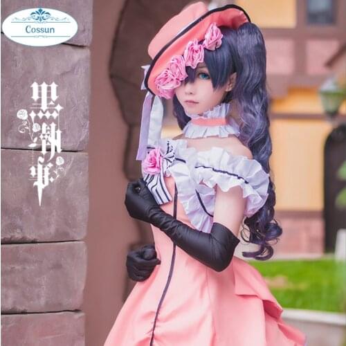 Anime Black Butler Ciel Phantomhive Cosplay Dress Kuroshitsuji Women Lady Lolita Maid Dresses Uniform Cosplay Costumes