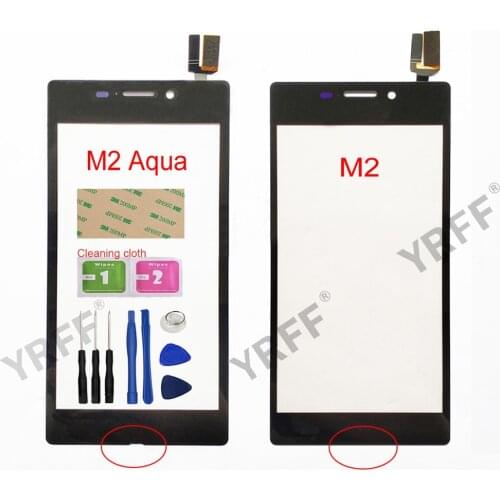 4.8'' For Sony Xperia M2 Aqua D2403 M2 S50H D2302 D2303 D2305 D2306 Touch Screen Digitizer Sensor Touch Glass Lens Panel