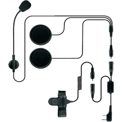 Noise Cancelling Micriphone Motorcycle Helmet Headset For Two Way Radio For Baofeng UV-5R TK-208, TK-220, TK-240, TK-240D