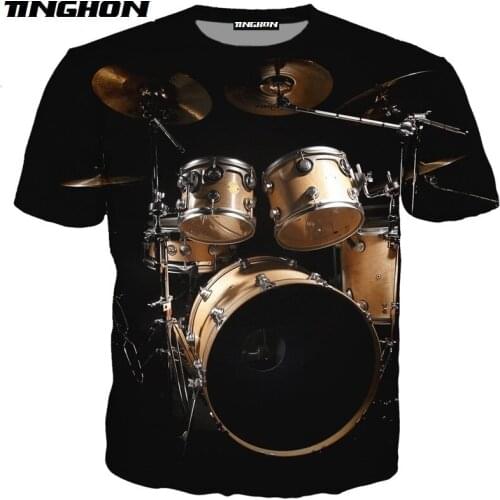 XS-7XL Musical Instrument Hand Drumming Guitar 3D Print Men Women Short Sleeves Summer Streetwear Casual T shirt 11