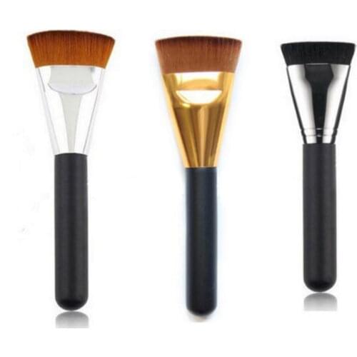 1pc Professional Flat Contour Cosmetic Brush Liquid Foundation Powder Big Face Blend Makeup Brushes for Women Girls Beauty Tool