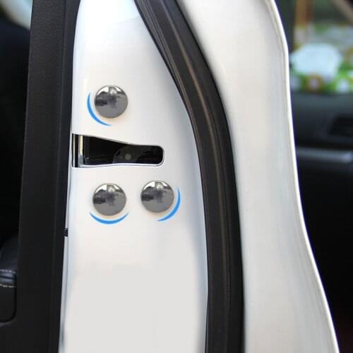 12pcs Univeral Car Door Lock Screw Protector Cover Accessories For geely emgrand ec7 emgrand 7 ec8