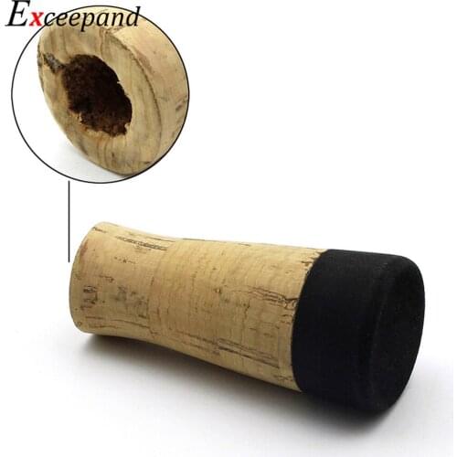 Exceepand 5 PCs 13mm Fishing Rod Handle Grip Composite Cork Rod Butt Section for DIY Rod Building Replacement or Repair
