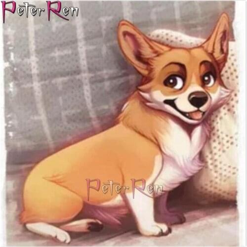 Diy diamond Painting Most Popular Small Guard Dogs 5d rhinestones Cross Stitch Full Diamonds Embroidery Loyal and reliable puppy