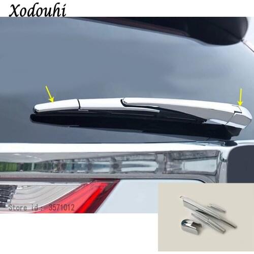 Car Detector Trims ABS Chrome Car Rear Glass Wiper Nozzle Frame Trim Tail Window 4pcs For Honda CRV CR-V 2017 2018 2019 2020