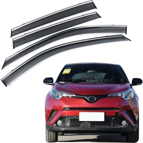 Car Rain Shield Window Visors Guard Vent Cover Trim Awnings Shelters Protection Cover For Toyota C-HR CHR 2018 2019 2020 2021