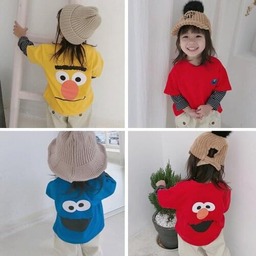 Baby Girls T Shirt Girl Cotton Autumn Spring Long-sleeved T-shirt Girls Cute Cartoon Tee Children Fashion Tops