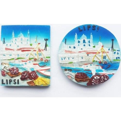 Greek LIPSI tourist attraction commemorative refrigerator