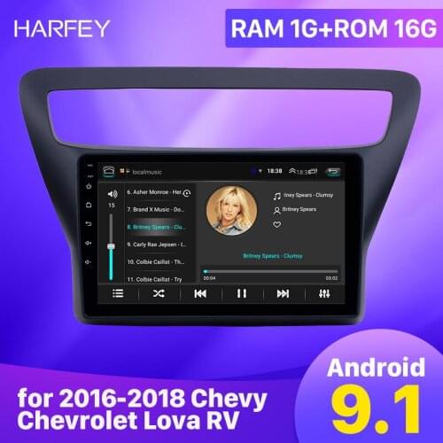 Harfey for 2016-2018 Chevy Chevrolet Lova RV Android 9.1 HD Touchscreen 9 inch GPS car Radio with Bluetooth support Carplay SWC