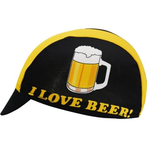 I Love Beer Cycling Caps Black Bike Riding Hat Bicycle Headwear