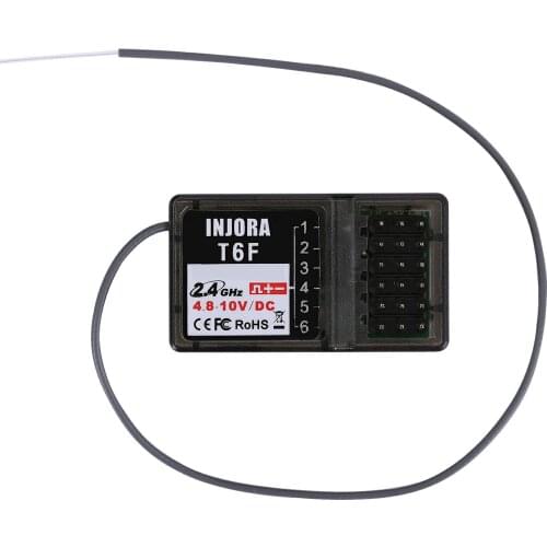 INJORA 1PCS 6CH 2.4GHz Receiver for INJORA T6F T6FG RC Transmitter Controller