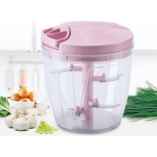 Multifunction Manual Meat Grinder Home Kitchen Tool Processors Food Chopper Mincer Mixer Chop Fruit Vegetable Nut Herbs