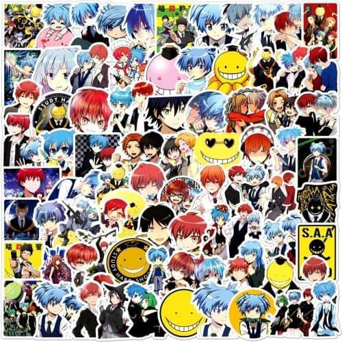 10/50100PCS Japan Anime Assassination Classroom Graffiti Notebook Sticker Skateboard Water Cup Toy Motorcycle Trolley