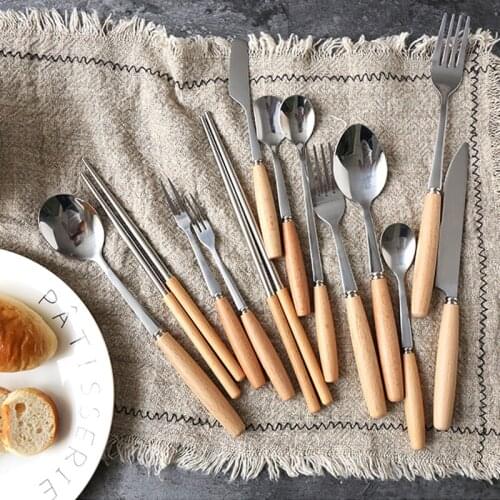 Stainless Steel silverware set New Cutlery Set Silver Color Western Dinnerware Set Cutlery Tableware Kitchen Accessories