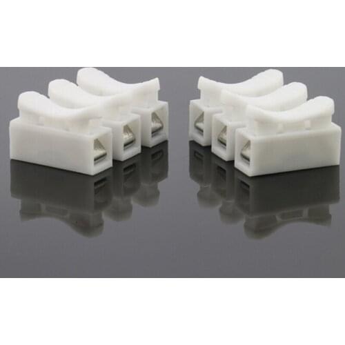 NEW 100PCS CH-3 Spring Wire Connector Clamp Electrical Supplies Crimp Terminals Block Quick Connector Splice LED Strip