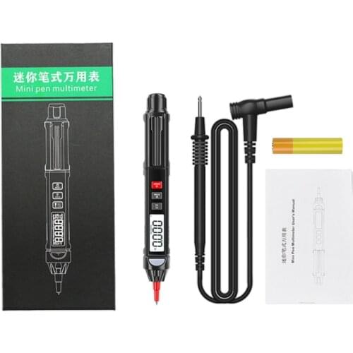 Professional Non-Contact AC Voltage Tester Pen Alert Detector With Sound Beeper Light Alarm LED Flashlight Colored Screen Meter