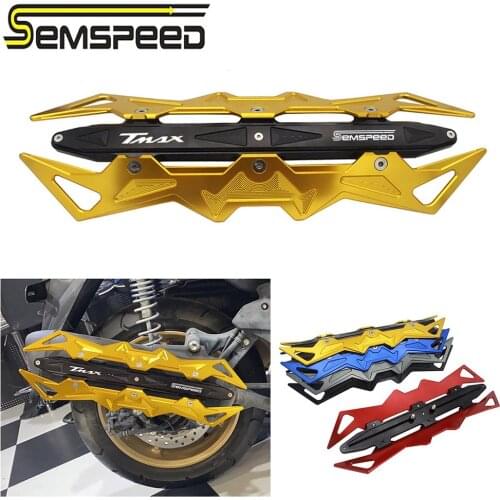 SEMSPEED CNC Motorcycle Heat Shield Exhaust Pipe Muffler Cover Protector For YAMAHA T-MAX530 SX/DX 12-20 T-MAX560 Tech Max 2020