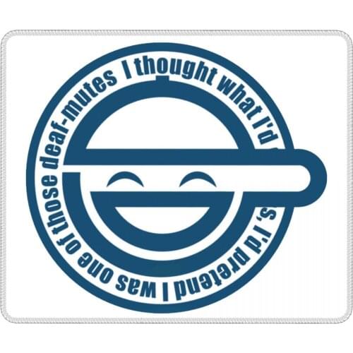 Laughing Man Ghost In The Shell Creative Mouse Pad Antislip Mouse Mats Rubber Computer Keyboard Desk Pad
