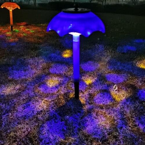Solar Ground Lights Multi-Color Solar Disk 4 LED Lights Waterproof Solar Light Outdoor for Lawn Patio Pathway Yard Decor JS22
